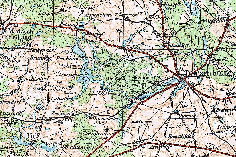 Landkarte des Kreise Deutsch Kone